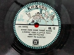 Nursery Rhymes Children Curly Locks/Pop Goes The Weasle 78 Rpm Record India Ex