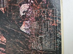 ( Cover Only) Black Sabbath: Black Sabbath Vinyl RecordLP Warner Bros 1871