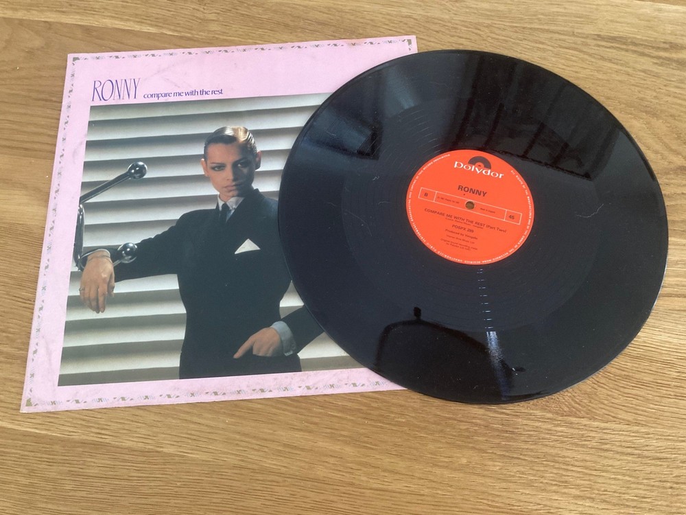 Ronny Compare Me With the Rest 12” vinyl single record Polydor 1981 pic sleeve