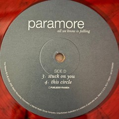 Paramore All We Know Is Falling (Red Translucent With Black Smoke VINYL. RSD)