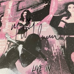 Hand Signed 12 x 12 Flat + Pink Vinyl Maggie Lindemann Paranoia Live Los Angeles