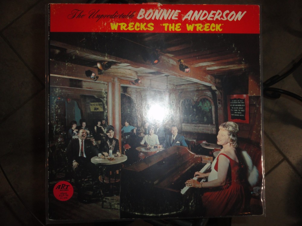 VINYL RECORD LP C THE UNPREDICTABLE BONNIE ANDERSON WRECKS “THE WRECK” ALP-36