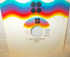 Kansas-Carry On Wayward Son PROMO – Stereo/Mono 45 RPM 1976 Excellent Kirshner