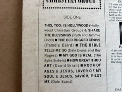 This Too Is Hollywood Christian Group Sings Various Artists Gospel LP Warner