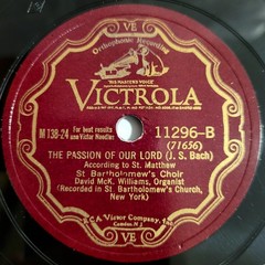 HEAR Bach Passion Of Our Lord According To St. Matthew Classical 12X 12″ 78 READ