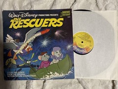 Walt Disney 33rpm LP Vinyl 12-inch Disneyland Records #1369 The Rescuers