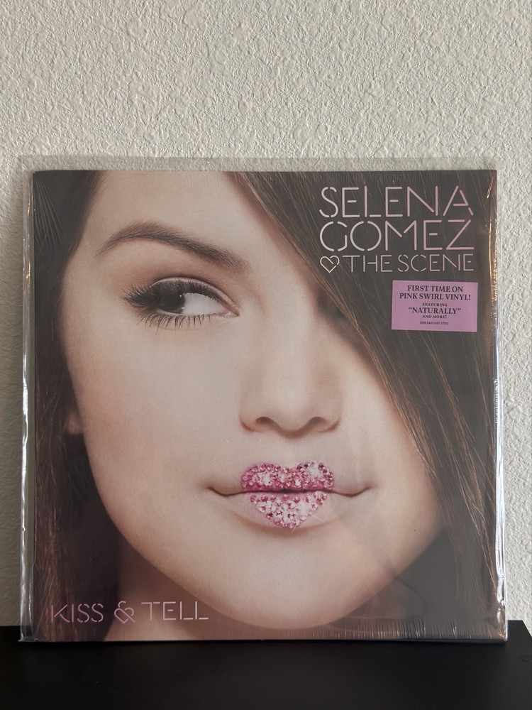 SELENA GOMEZ & THE SCENE Kiss & Tell LP on PINK SPLATTER VINYL Sealed NEW color