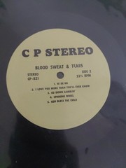 BLOOD, SWEAT AND TEARS LP 1972 VG+/VG+ Columbia VINYL Spinning Wheel AL KOOPER