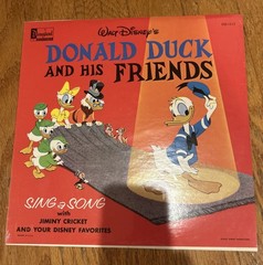 New Sealed Walt Disney’s Donald Duck And His Friends LP Disneyland Mono 1973