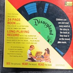 Disneyland Walt Disney Cinderella Read-Along 7″ 33 RPM Vinyl Book & Record 308