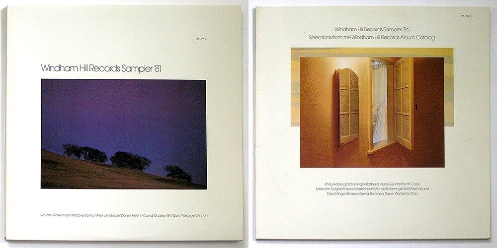 2 WINDHAM HILL RECORDS SAMPLER LPs ’81 & ’86 EXCELLENT Translucent Vinyl