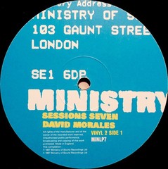 David Morales – Ministry Of Sound – Sessions Seven (5×12″) (Very Good Plus (VG+)