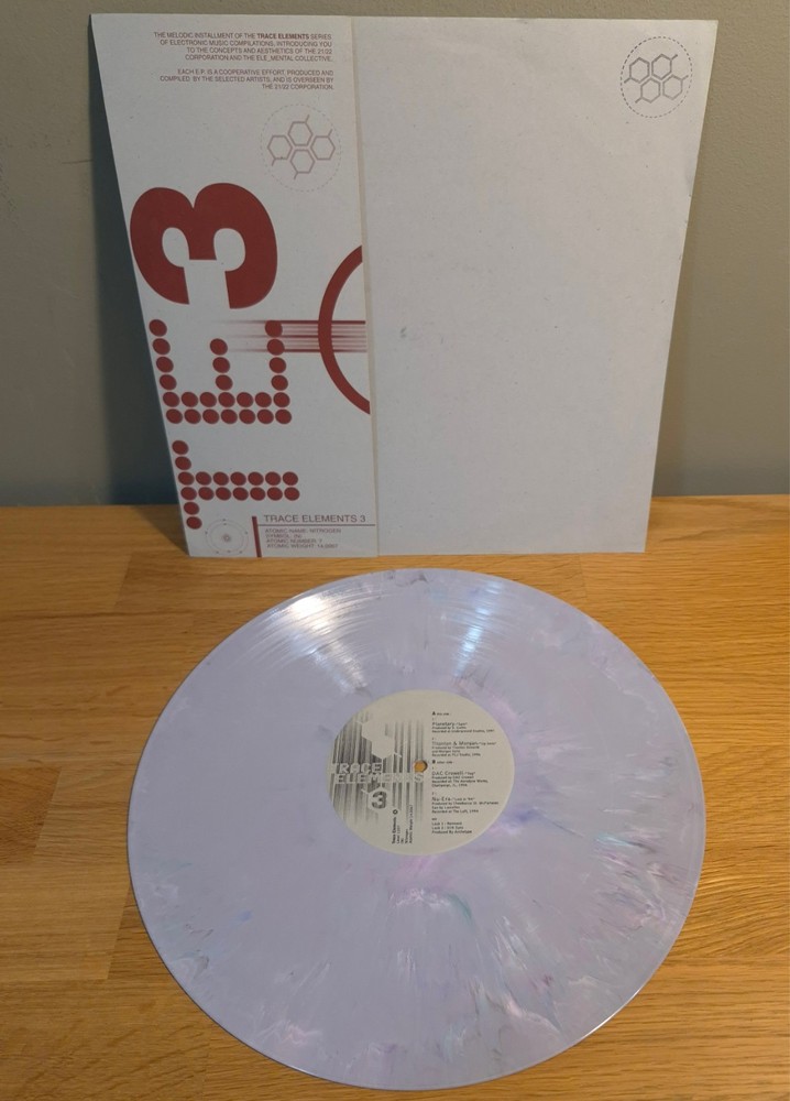Trace Elemnets 3 Gray Marble 12″ Vinyl 1998 21/22 Corperation Records Electronic