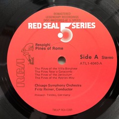 RCA Victor Red Seal 5 Series ARP 1-4040 RESPIGHI PINE OF ROME FRITZ REINER