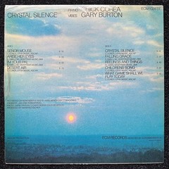 Gary Burton & Chick Corea Crystal Silence German Vinyl LP 1973 ECM Records Jazz