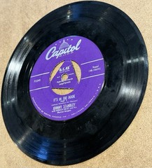 Johnny Standley It’s In The Book 45 RPM Capitol Purple Label Mono Parts 1 & 2
