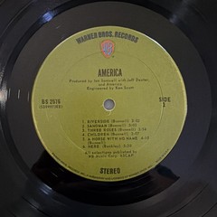 America – America (Warner Bros BS 2576) 1971 Green Label First Edition VG/G+