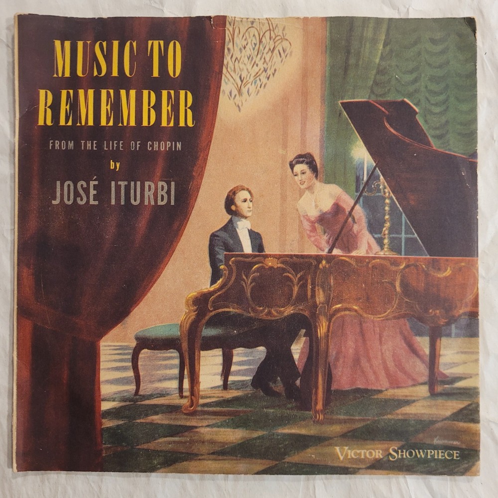 HEAR👂Jose Iturbi Music To Remember From The Life Of Chopin 2 78 RPM Set +Sleeve