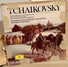 Tchaikovsky Symphonies 4 5 6 3LP Box Set Deutsche Grammophon Mravinsky AS-IS