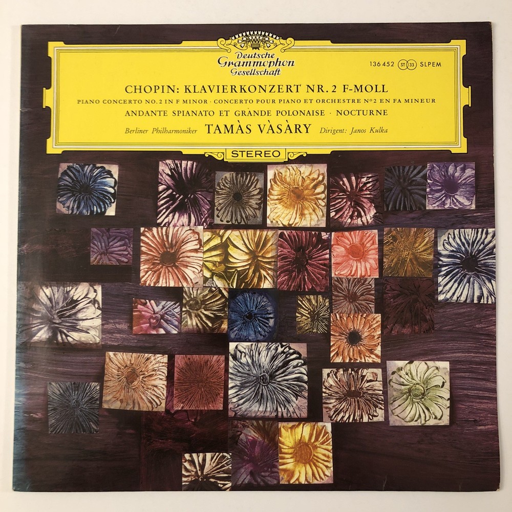 Chopin, Piano Concerto No. 2, Vinyl LP, Deutsche G. 1964, VG+/VG+, 136452 UK 1st