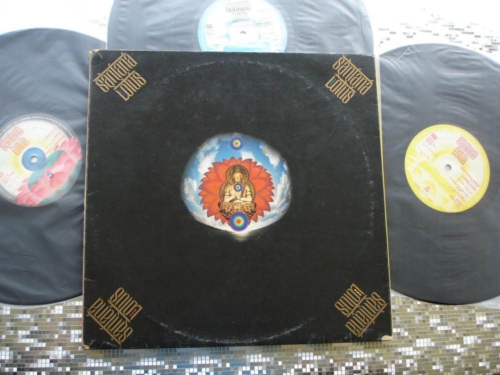 Santana ~ Lotus ~ 1974 Quadraphonic IMPORT Triple LP CBS/Sony – SOPZ 7-8-9
