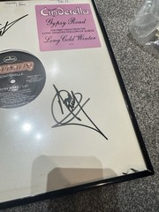 Cinderella Autographed Lp Vinyl Promotional Copy Of Gypsy Road Signed By Band