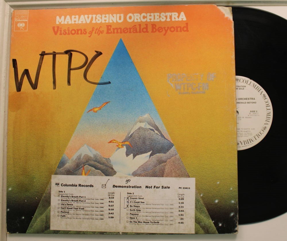 Mahavishnu Orchestra Lp Visions Of The Emerald Beyond On Columbia – Vg+ To Vg++