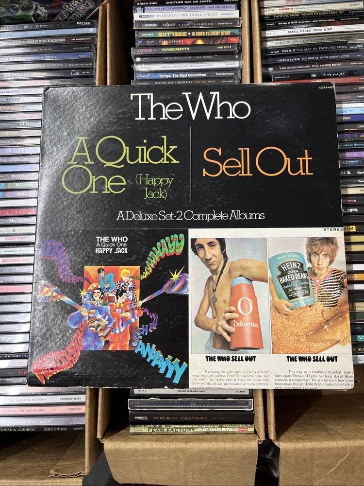 THE WHO A QUICK ONE ~ SELL OUT 2X LP 1973 RE ’80 Deluxe Set