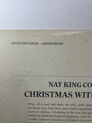 Nat King Cole Magic of Christmas with Children LP Album 1967 Capitol L6517