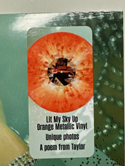 Taylor Swift The Life Of A Showgirl Lit My Sky Up Orange Metallic Vinyl Album