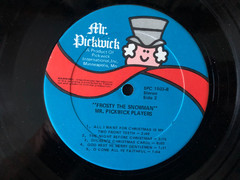 Mr Pickwick Players FROSTY THE SNOWMAN 1977 Mr Pickwick VG+/VG Christmas