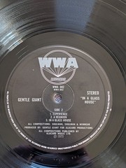 **Original UK 🇬🇧 Gimmix Cover** Gentle Giant “In a Glass House” (1973) WWA VG+
