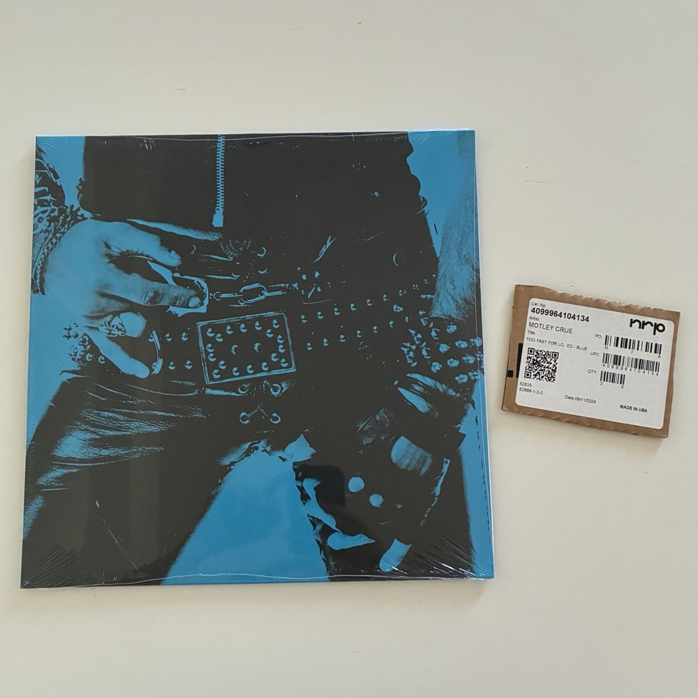MOTLEY CRUE “Too Fast For Love” BLUE vinyl SEALED + Box Tag! Ltd 200 • Roxy Ed
