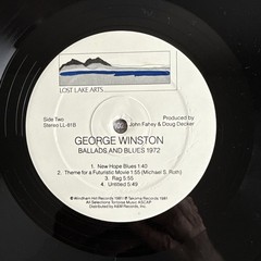 George Winston – Ballads And Blues 1972 – 1981 – LLA 81 Vinyl LP VG+/NM