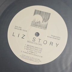 Windham Hill Records Liz Story Solid Colors 1982 Stereo 12″ Vinyl LP WH-1023