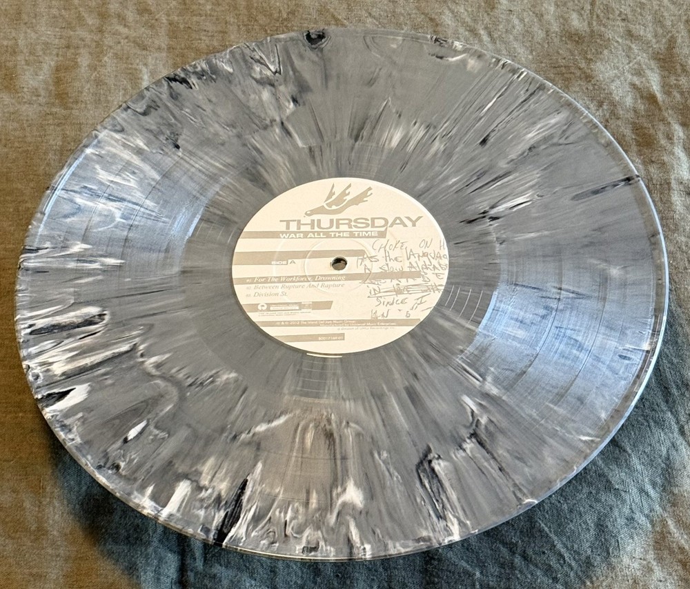 THURSDAY WAR ALL THE TIME VINYL 2XLP GRAY VINYL 2012 /1500 OOP EMO