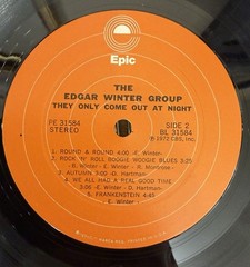 Edgar Winter Group They Only Come Out At Night 1972 CBS Record Vinyl LP PE 31584
