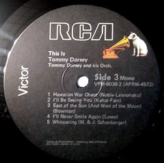 TOMMY DORSEY– This Is Tommy Dorsey- Vinyl DBL LP 1971 RCA – VPM-6038-1 MONO