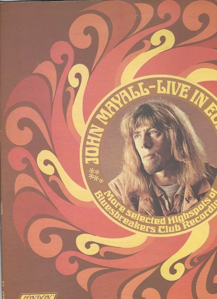 John Mayall–Live In Europe (US,LP,stereo,1968 British blues/rock,M-)
