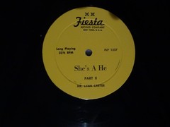 Mr. Lynn Carter LP He’s a She Fiesta label VG+ 1960’s Female impersonator
