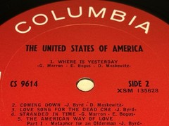 The United States Of America (1968) Vinyl LP – “Terre Haute” Pressing • CS 9614
