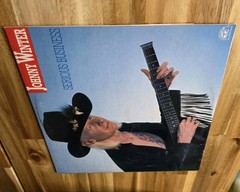 Johnny Winter Serious Business Vinyl Lp 1985 First Press Ex-NM Rock Album