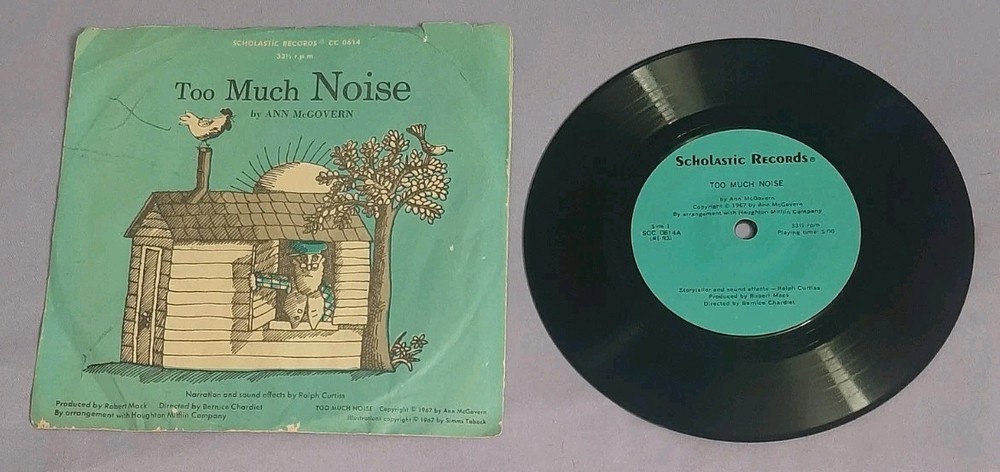 Too Much Noise 7″ 33 1/3 Scholastic Records SCC 0614l solid vg