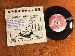 pitbull 45rpm single 7″ Don’t Push Me/I’m A Regular Guy punk hardcore 1990 orig!