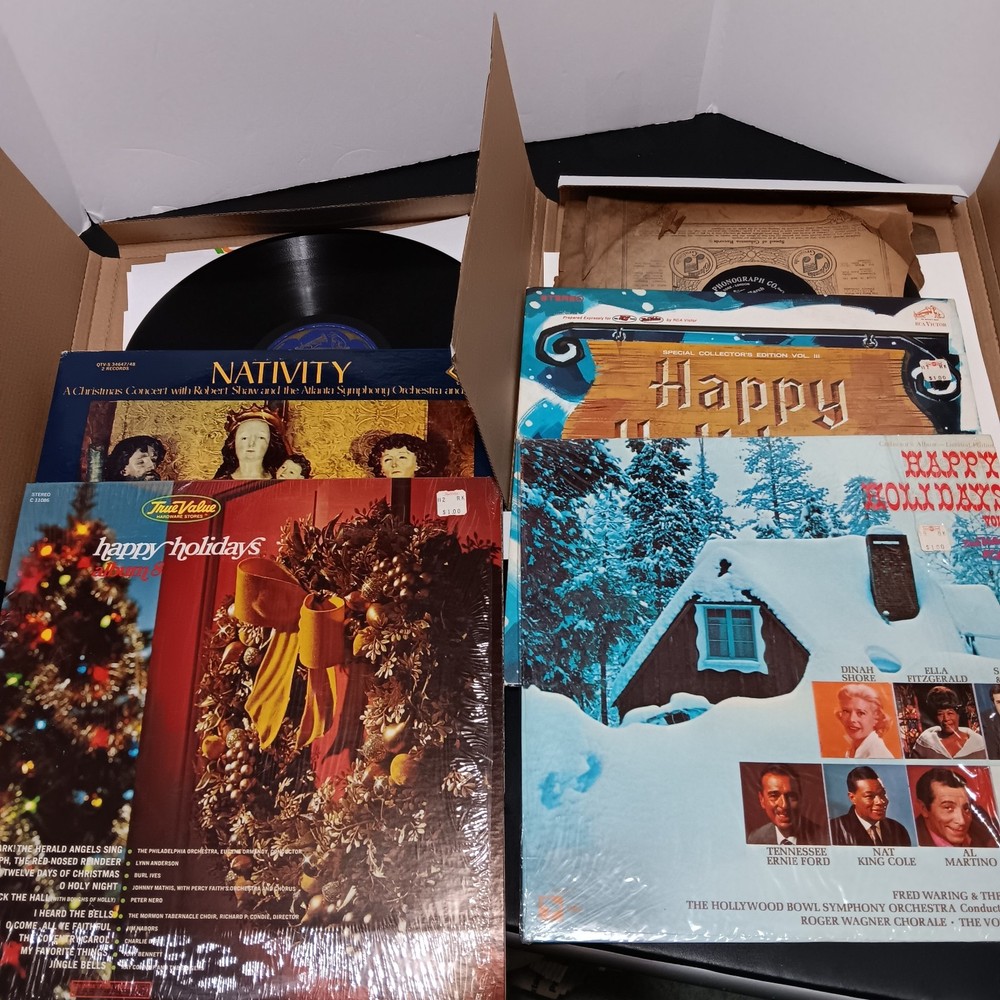 Antique and Vintage Records, 12″ vinyl and shellac, photos for titles, untested