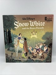 Walt Disney Snow White and the Seven Dwarfs Vinyl Disneyland LP 1963 DQ-1201 EX