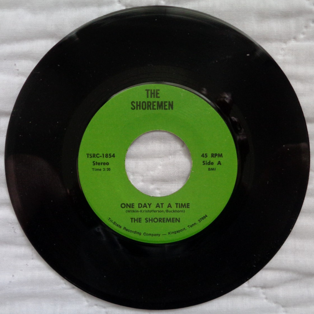 The Shoremen One Day At A Time/When He Reached Down His Hand For Me 45, RARE, NM