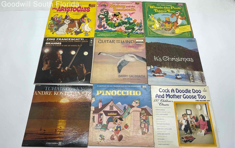 Lot Of 6 Pcs Assorted Mixed Variety Vinyl Records With Original Cover
