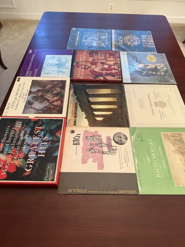 Bach Classical LP Lot 11 Records + Reader’s Digest Box Set See Desc And Pics