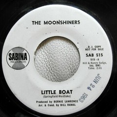 The MOONSHINERS 45 Polly / Little Boat SABINA folk pop 1963 Promo Ct 3025